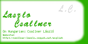 laszlo csallner business card