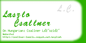 laszlo csallner business card